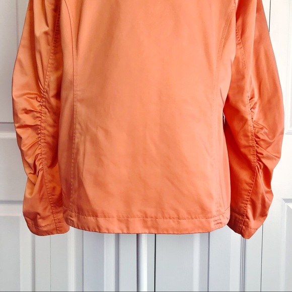 Inspired Style Peach Button Down Ruched Sleeve Jacket 16 - Picture 16 of 16